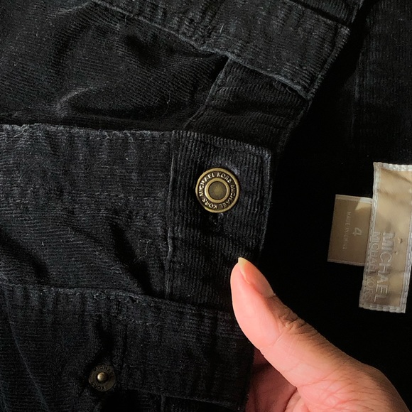 Michael Kors Black Velvet Pants - Picture 3 of 6